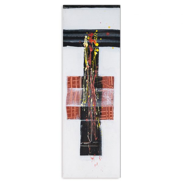 Crossing white - Absztrakt akril festmény 30x90 1 Crossing white - Absztrakt akril festmény 30x90