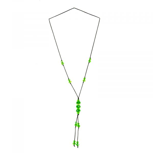 Easy Trio - zöld üveggyöngy nyaklánc 2 Easy Trio - zöld üveggyöngy nyaklánc - Image 2