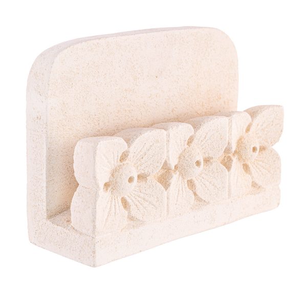 Virágos szalvéta/névjegy tartó