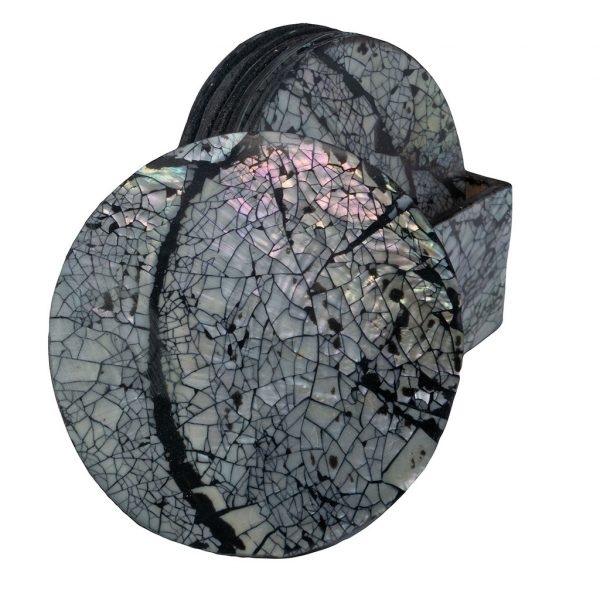 Shellhome Blacksmash R - kagyló poháralátét szett 6db 1 Shellhome Blacksmash R - kagyló poháralátét szett 6db