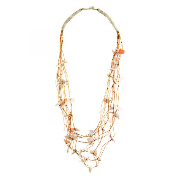 Braids White - Kagyló nyaklánc 2 Braids White - Kagyló nyaklánc - Image 2