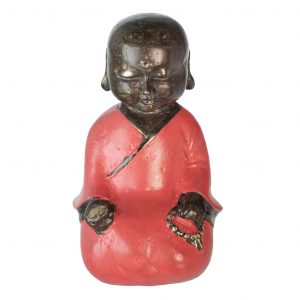 Mandala Buddha 16cm - tömör bronz buddha szobor