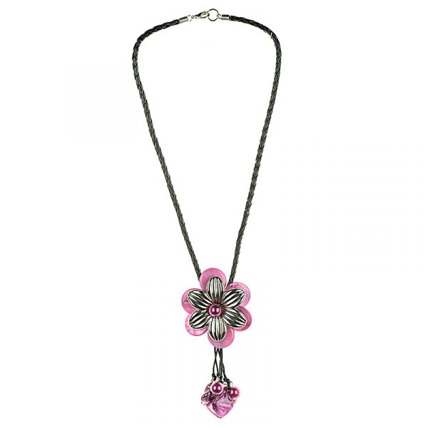 Diana Pink - rózsaszín kagyló nyaklánc 2 Diana Pink - rózsaszín kagyló nyaklánc - Image 2