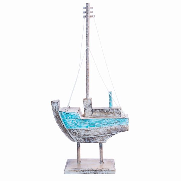 Fa hajó - fa dekoráció 1 Fa hajó - fa dekoráció
