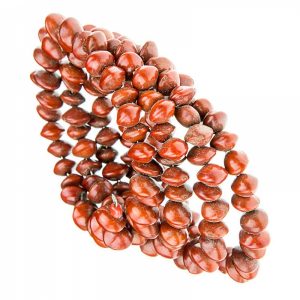 Sabina Spiral Red - piros fa spirál karkötő