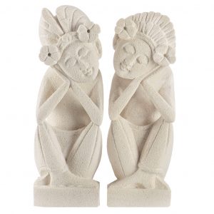 Kézzel készült ajándékok Baliról 29 Sandstone Balinese 60cm  – kőszobor