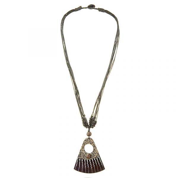 Renate - fa festett nyaklánc 1 Renate - fa festett nyaklánc