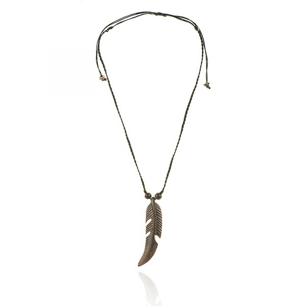 Noble Feather - fa unisex nyaklánc 1 Noble Feather - fa unisex nyaklánc