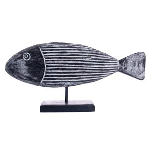 Zebrahal L - fa dekoráció 50cm