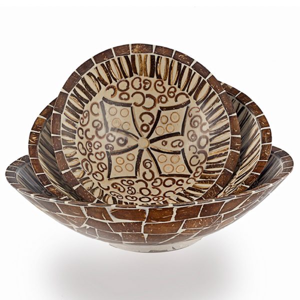 Jungle Cinacoco Round M - fahéj dísztálak 1 Jungle Cinacoco Round M - fahéj dísztálak