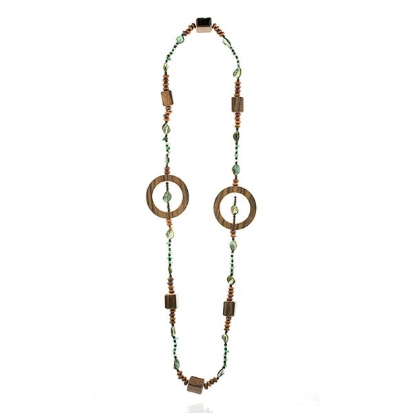 Laura - fa és kagyló nyaklánc 2 Laura - fa és kagyló nyaklánc - Image 2