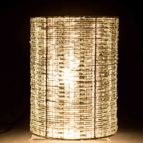 Üveg lámpa hengeres Baliról 1 Üveg lámpa hengeres Baliról