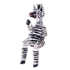 Zazi a zebra - fa bábú (Több méretben)
