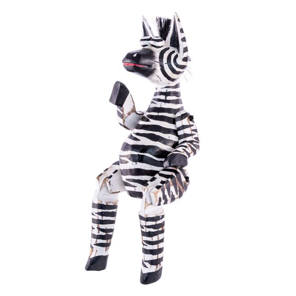 Zazi a zebra - fa bábú (Több méretben) 1 Zazi a zebra - fa bábú (Több méretben)