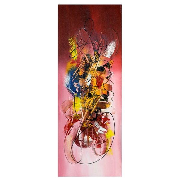 Twisted Mind of Rose - Akril festmény 45x120 1 Twisted Mind of Rose - Akril festmény 45x120