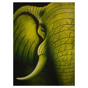 Kézzel készült ajándékok Baliról 48 The wise Elephant – Akril festmény G