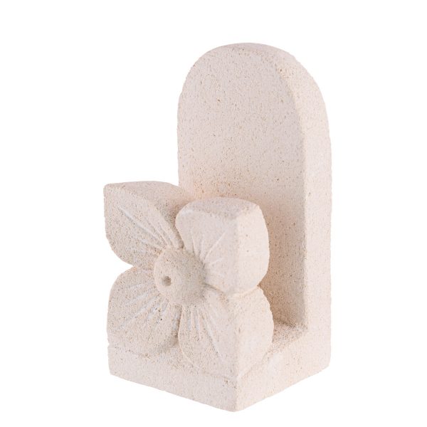 Virágos névjegytartó - faragott homokkő 1 Virágos névjegytartó - faragott homokkő