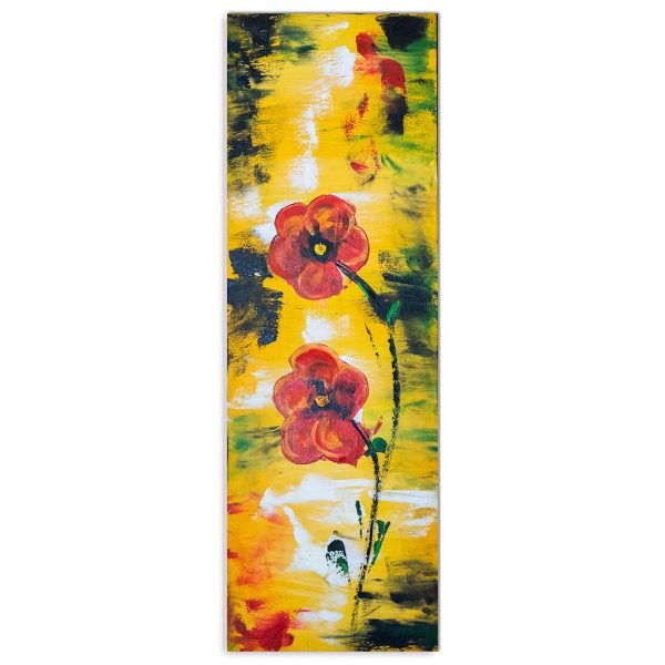 Pipacs - akril festmény 30x90