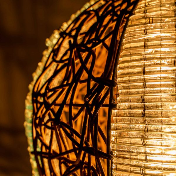 Bambusz-Üveg design lámpa Baliról - Image 5