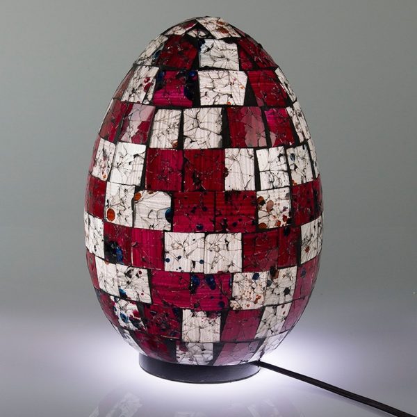 Smashglass Egg - üveg asztali lámpa 1 Smashglass Egg - üveg asztali lámpa