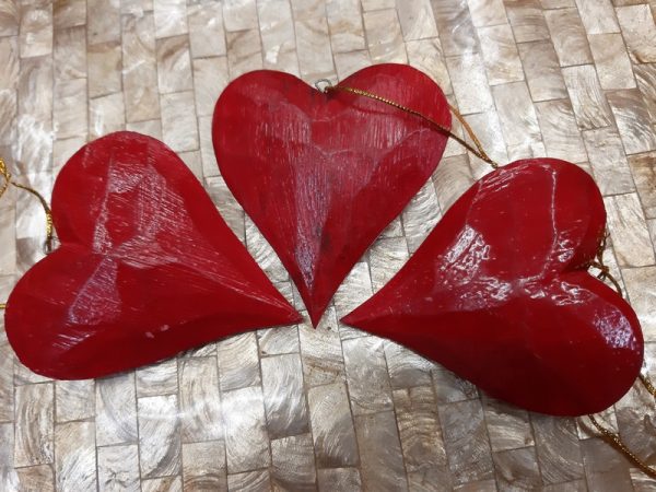 Kisszív piros karácsonyfadísz